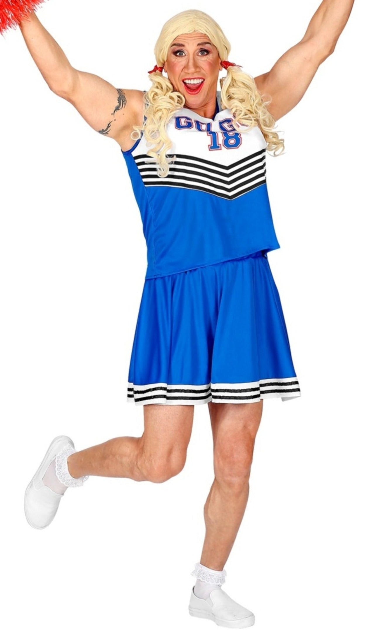 Disfraz de Animadora Cheerleader para hombre I Don Disfraz