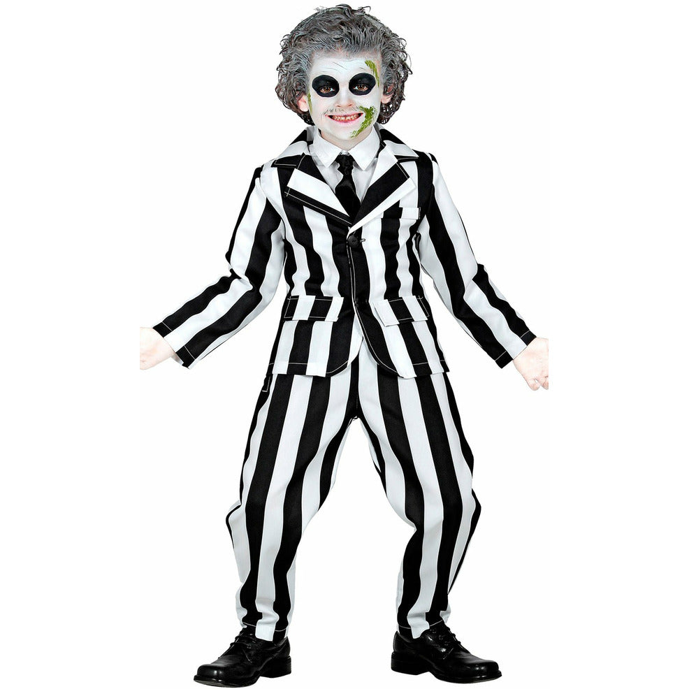 Disfraz de Fantasma Rayas Bicolor para niño | Don Disfraz