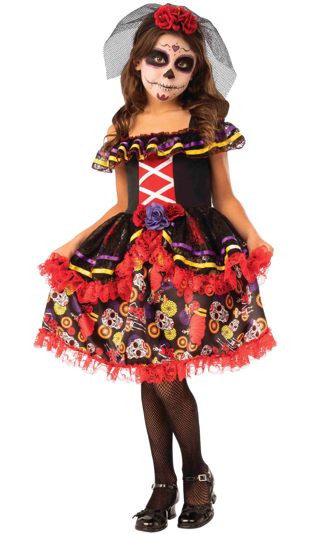 Disfraz de catrina mexicana para niña online
