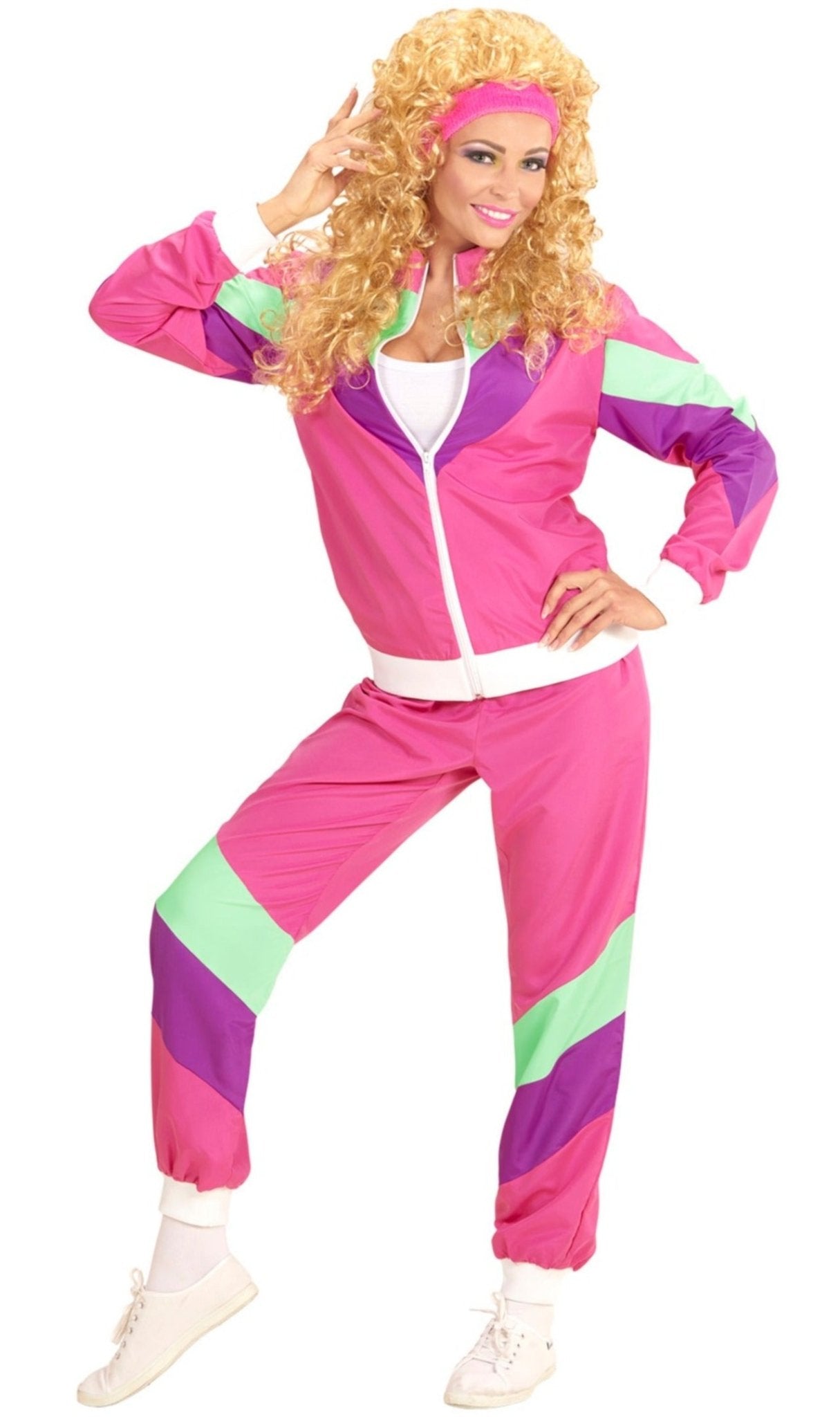 Disfraz de Chándal de Años 80 Fucsia Don Disfraz
