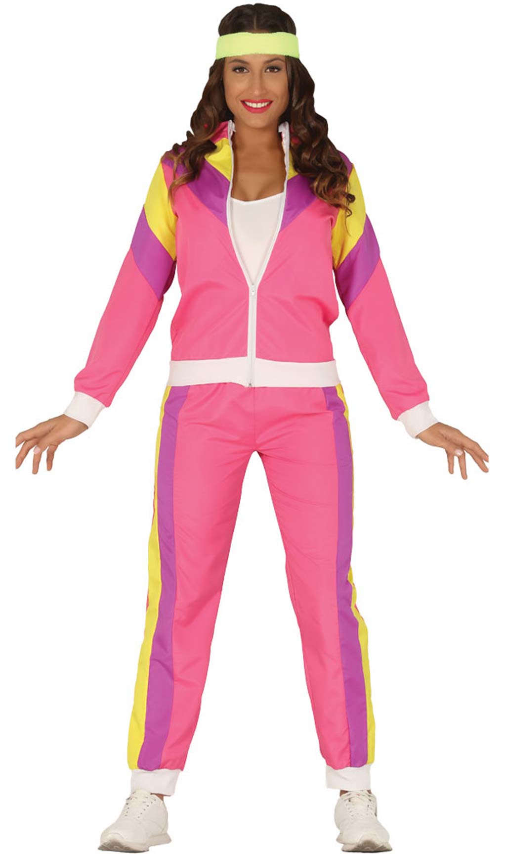 Disfraz de Chándal de Años 80 Rosa adulta| Don Disfraz