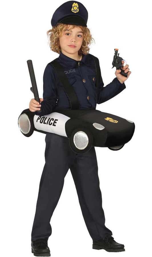Disfraz de Coche de Policía infantil I Don Disfraz