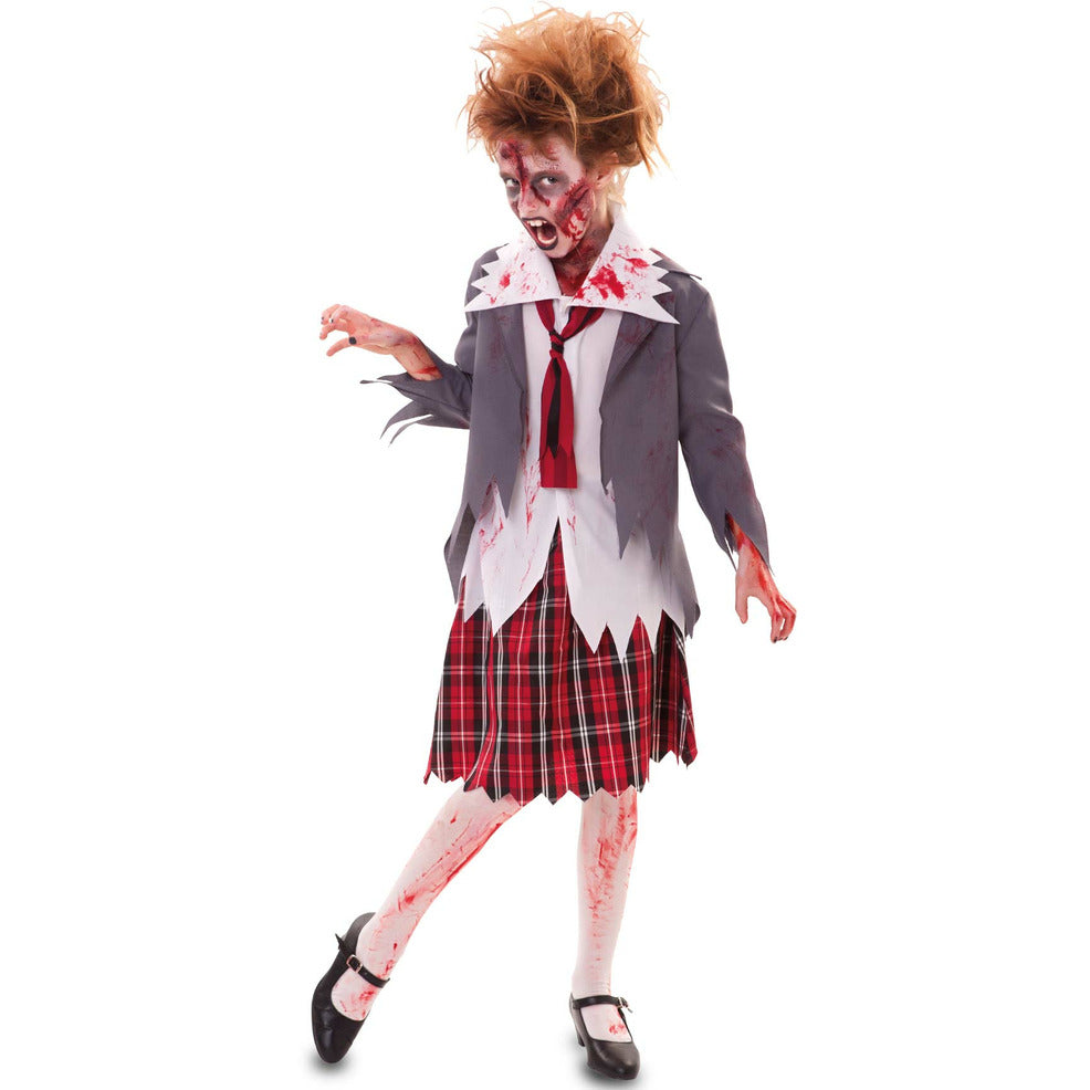 Disfraz de Colegiala Zombie para niña | Don Disfraz
