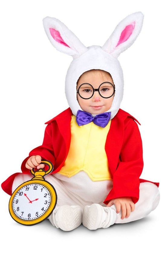 Disfraz de Conejo Alicia con Reloj infantil I Don Disfraz