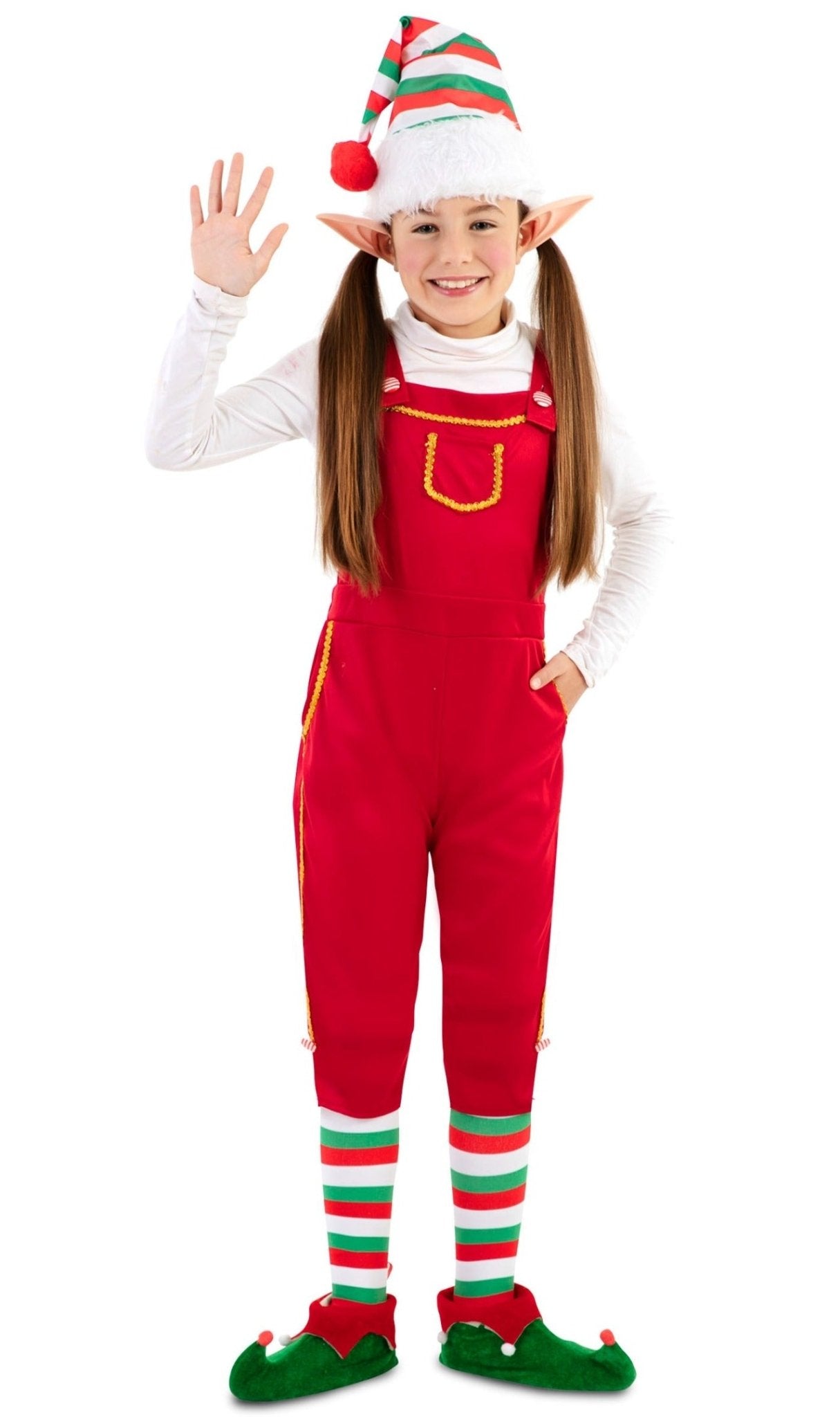 Comprar online Disfraz de Elfa Peto Rojo para niña