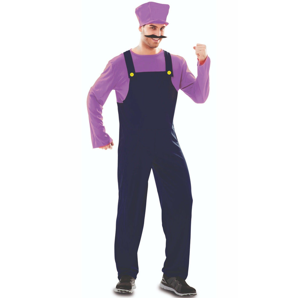 Disfraz de Fontanero Waluigi para adulto | Don Disfraz