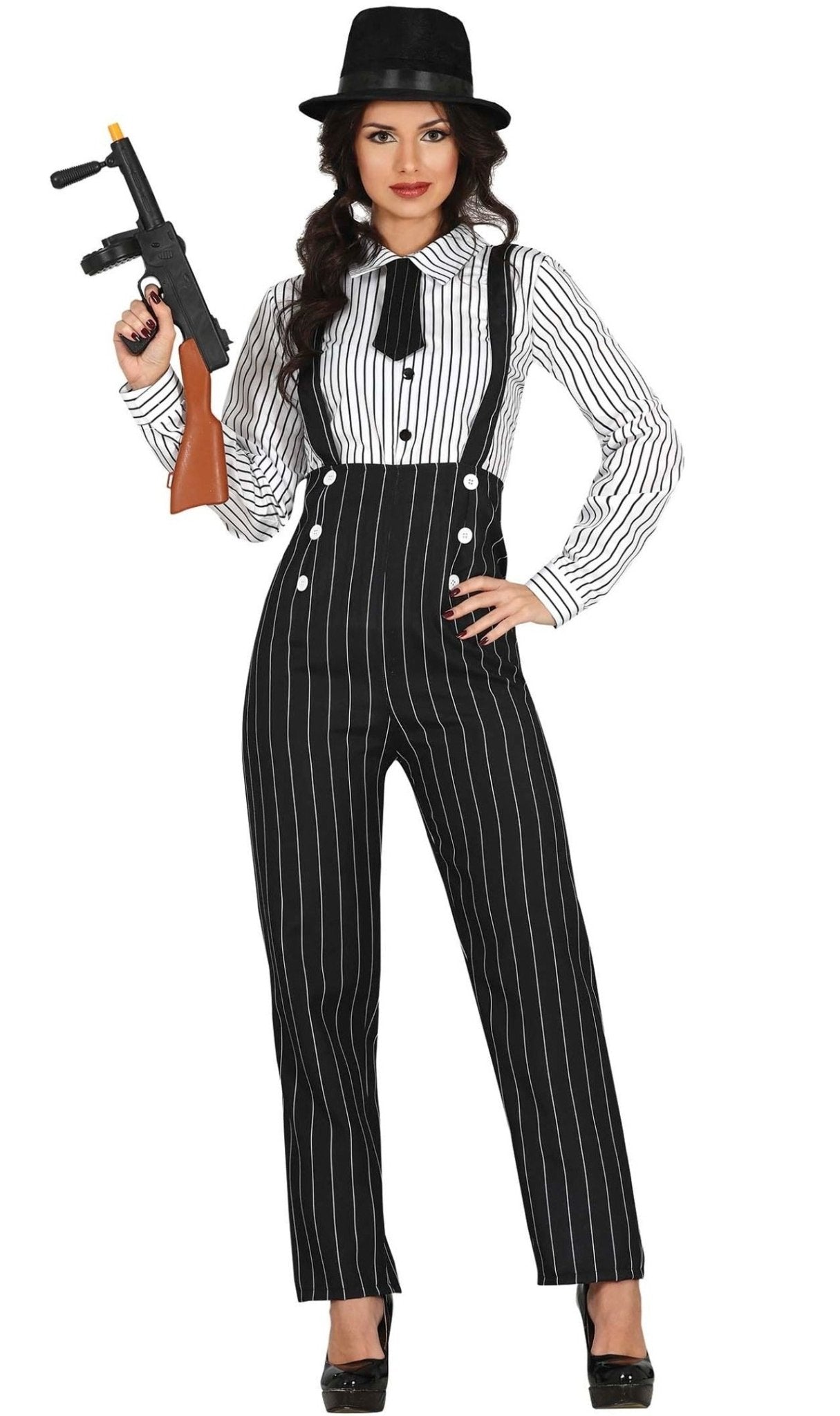 Comprar online Disfraz de Gangster Virginia para mujer Don Disfraz