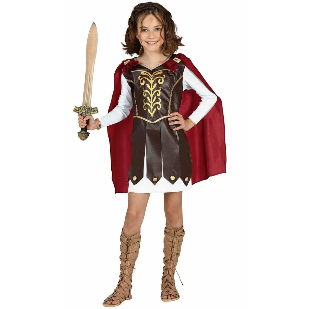 Disfraz de Gladiadora Romana para niña | Don Disfraz