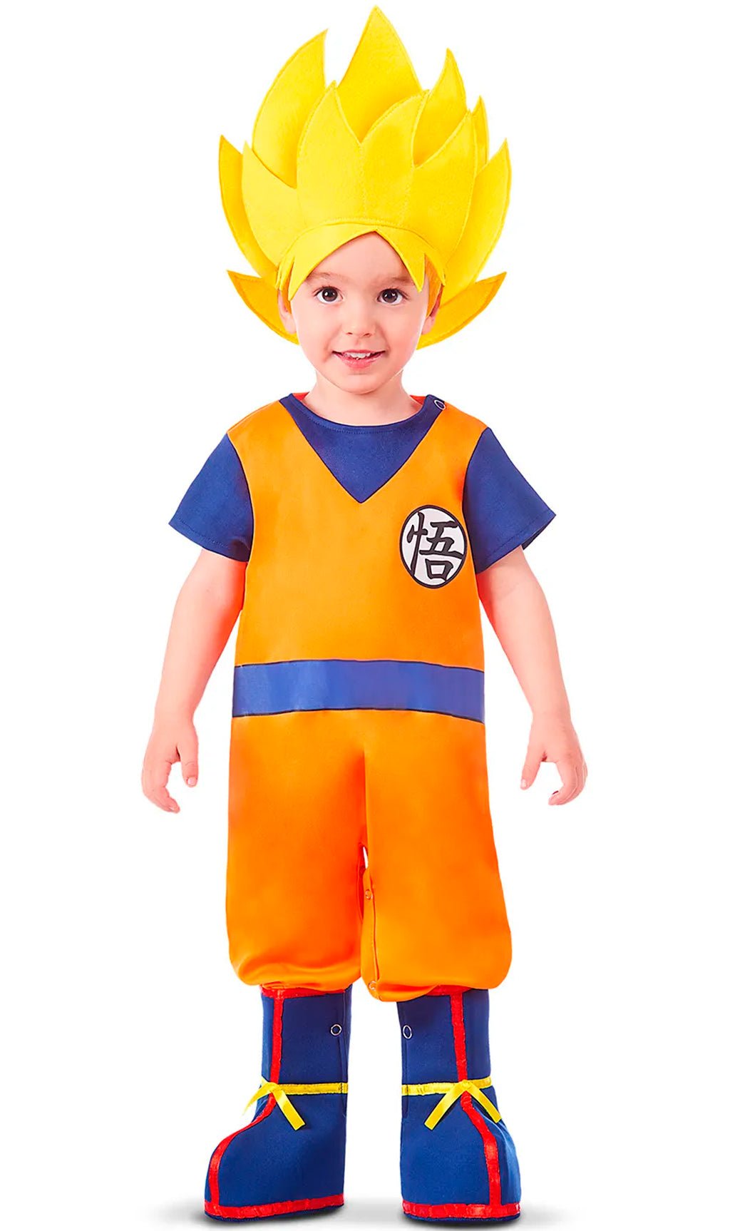 Peluca Goku Halloween Disfraz Niños Sayayin Dragon Ball Z