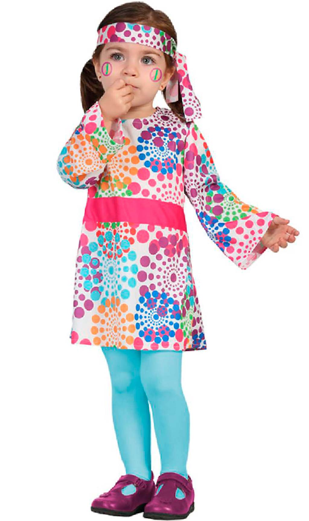 Disfraz de Hippie Guapa para bebé Don Disfraz