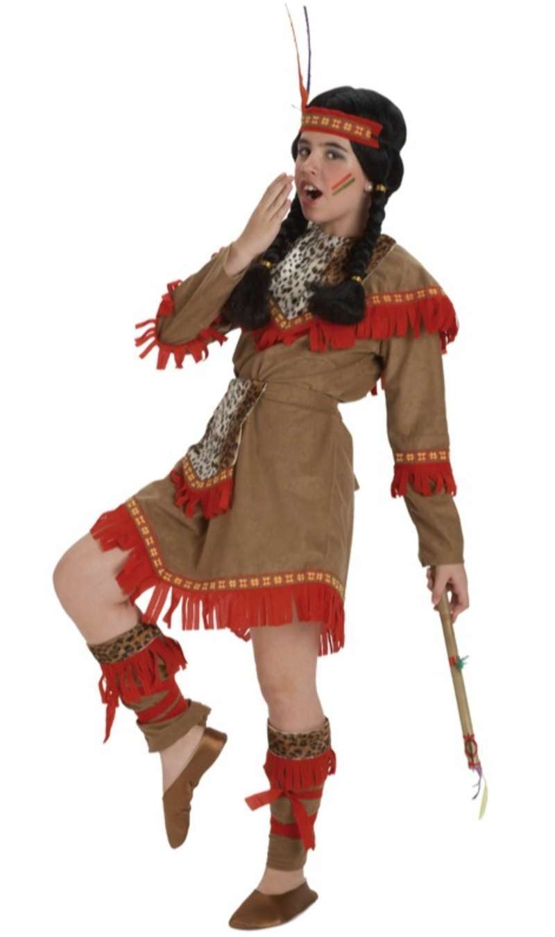 Disfraz de India Comanche para niñas de 3 a 11 años de edad