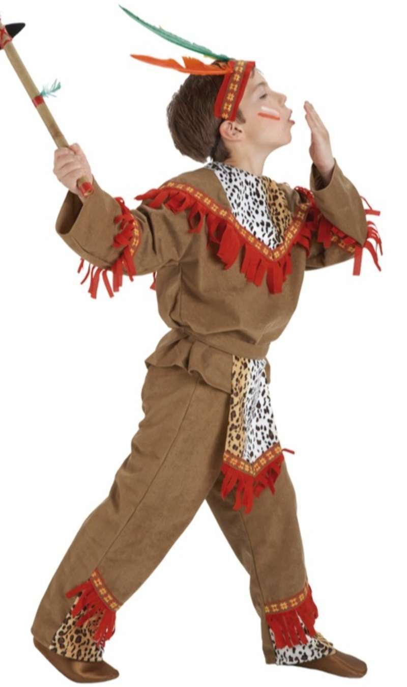 Disfraz de Indio Comanche para niños de 3 a 11 años de edad