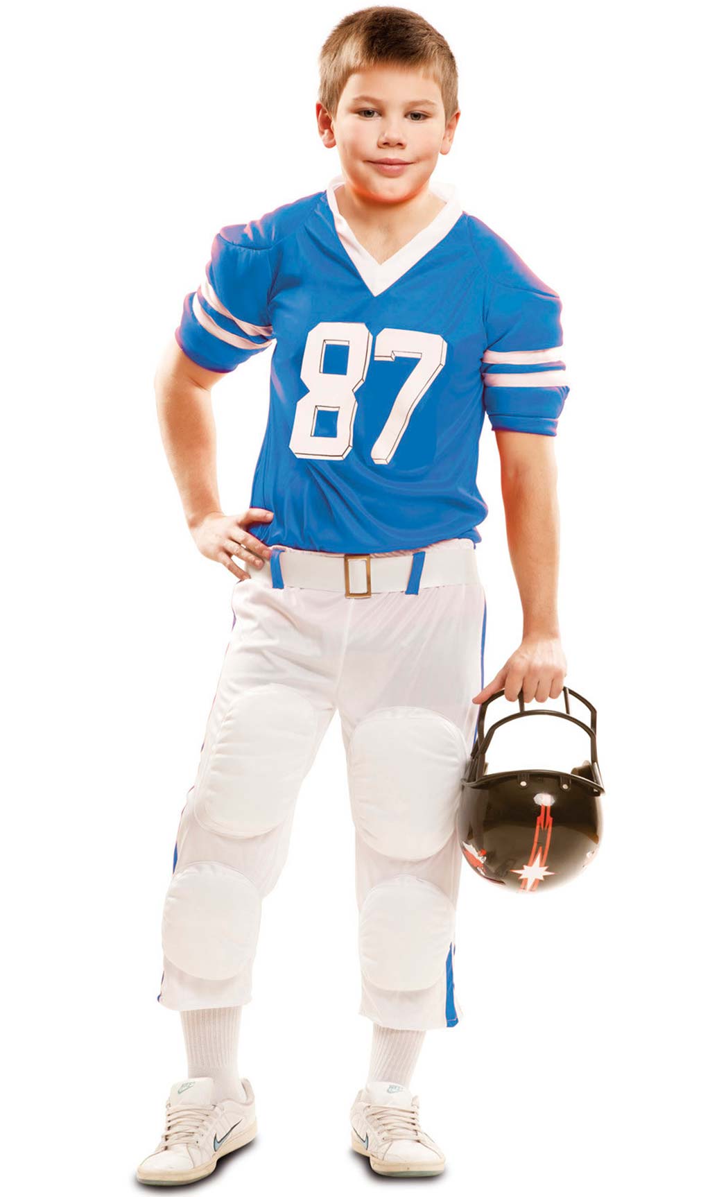Disfraz de Jugador Rugby Azul infantil I Don Disfraz