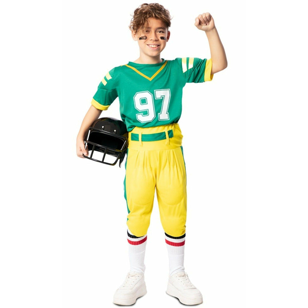 Disfraz de Jugador Rugby Verde para niño | Don Disfraz