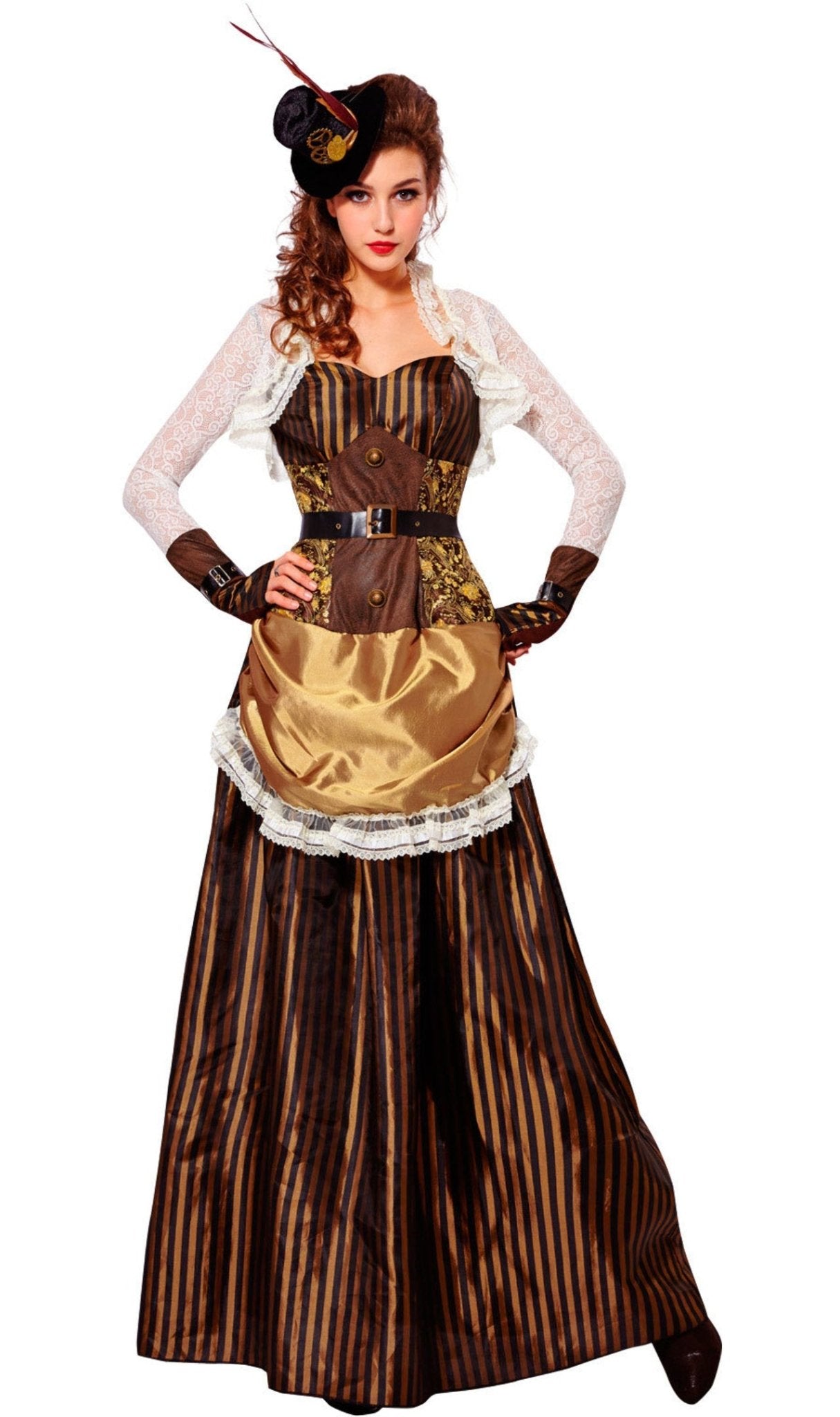 Disfraz de Lady Steampunk Rayas para mujer I Don Disfraz