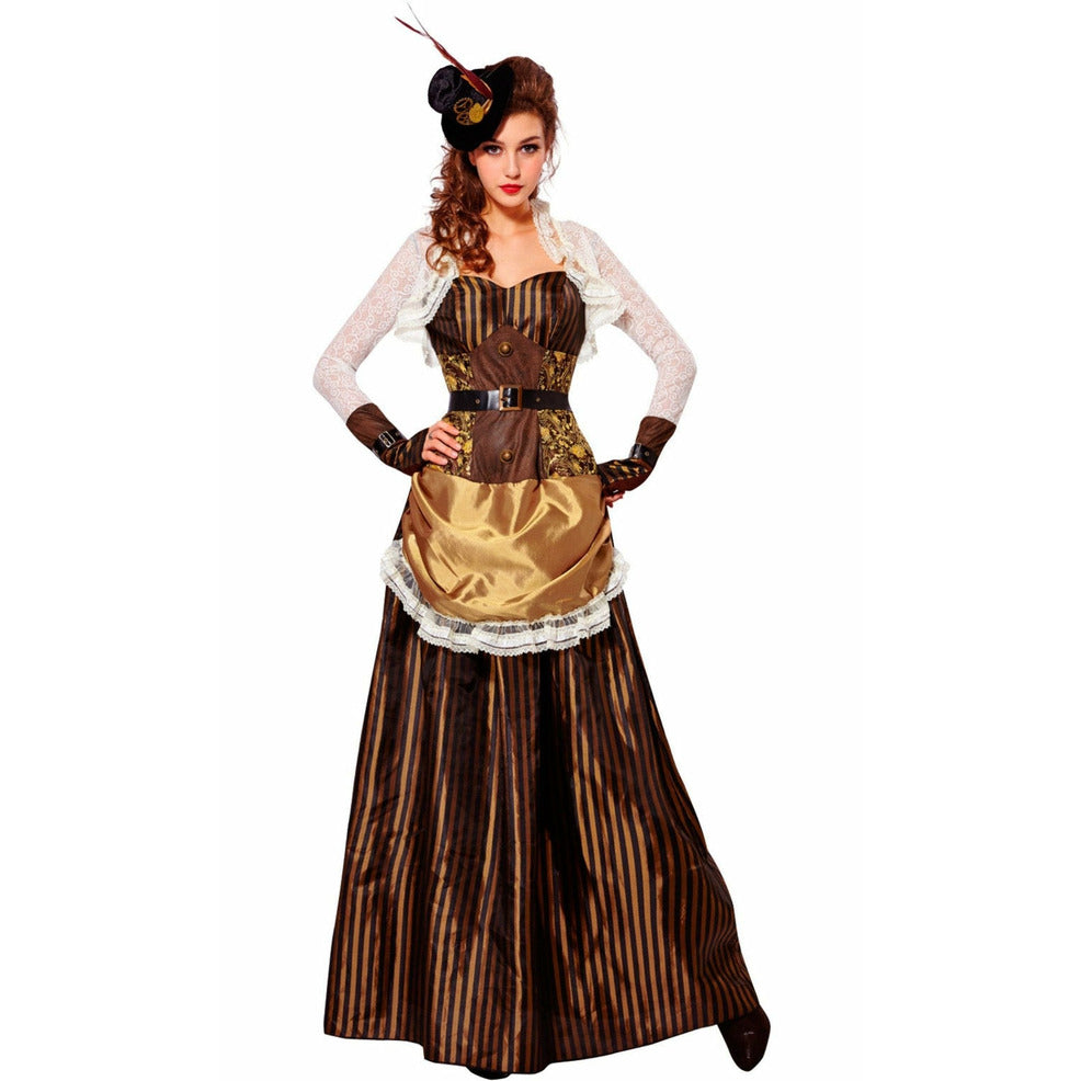 Disfraz de Lady Steampunk Rayas para mujer | Don Disfraz
