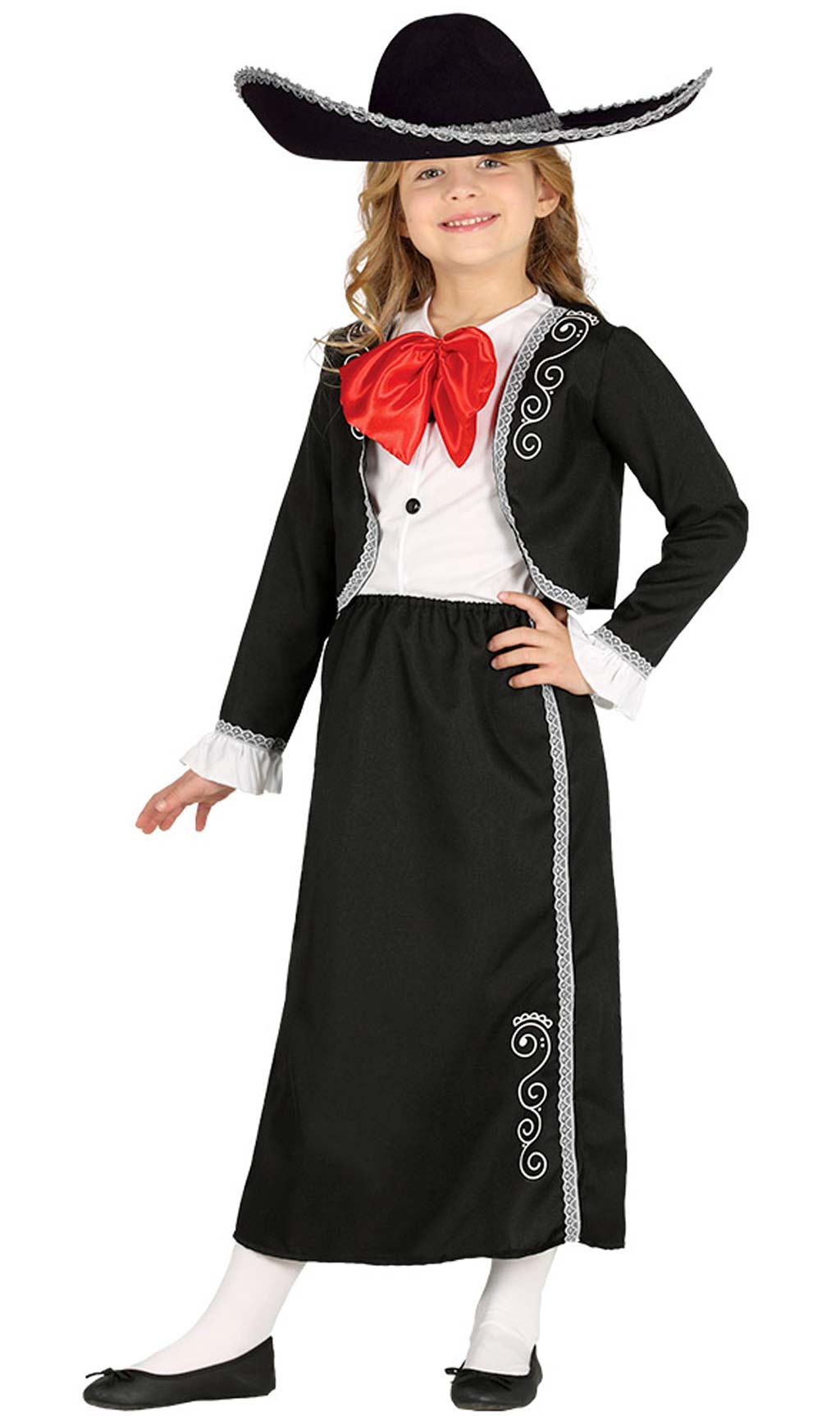 Disfraz de Mexicana Bordados para infantil Don Disfraz