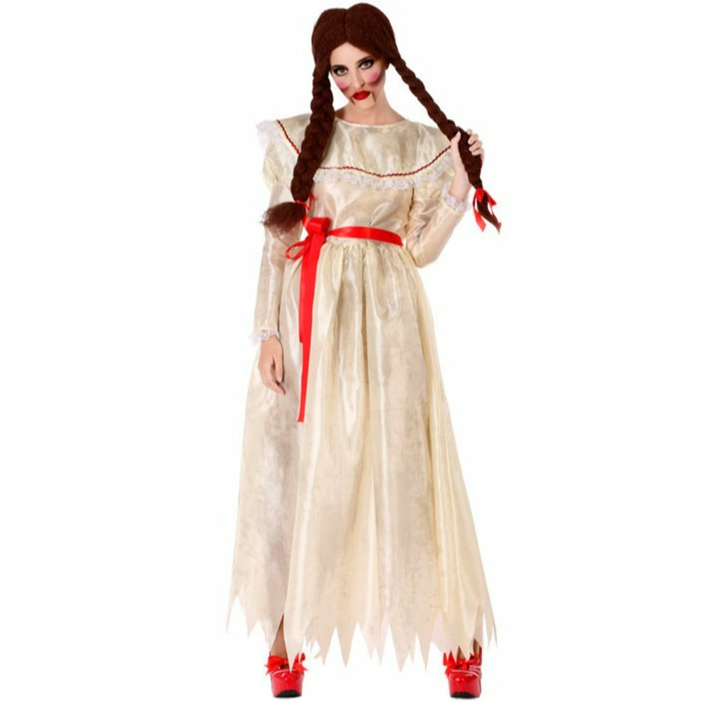 Disfraz de Muñeca Annabelle Siniestra para mujer | Don Disfraz