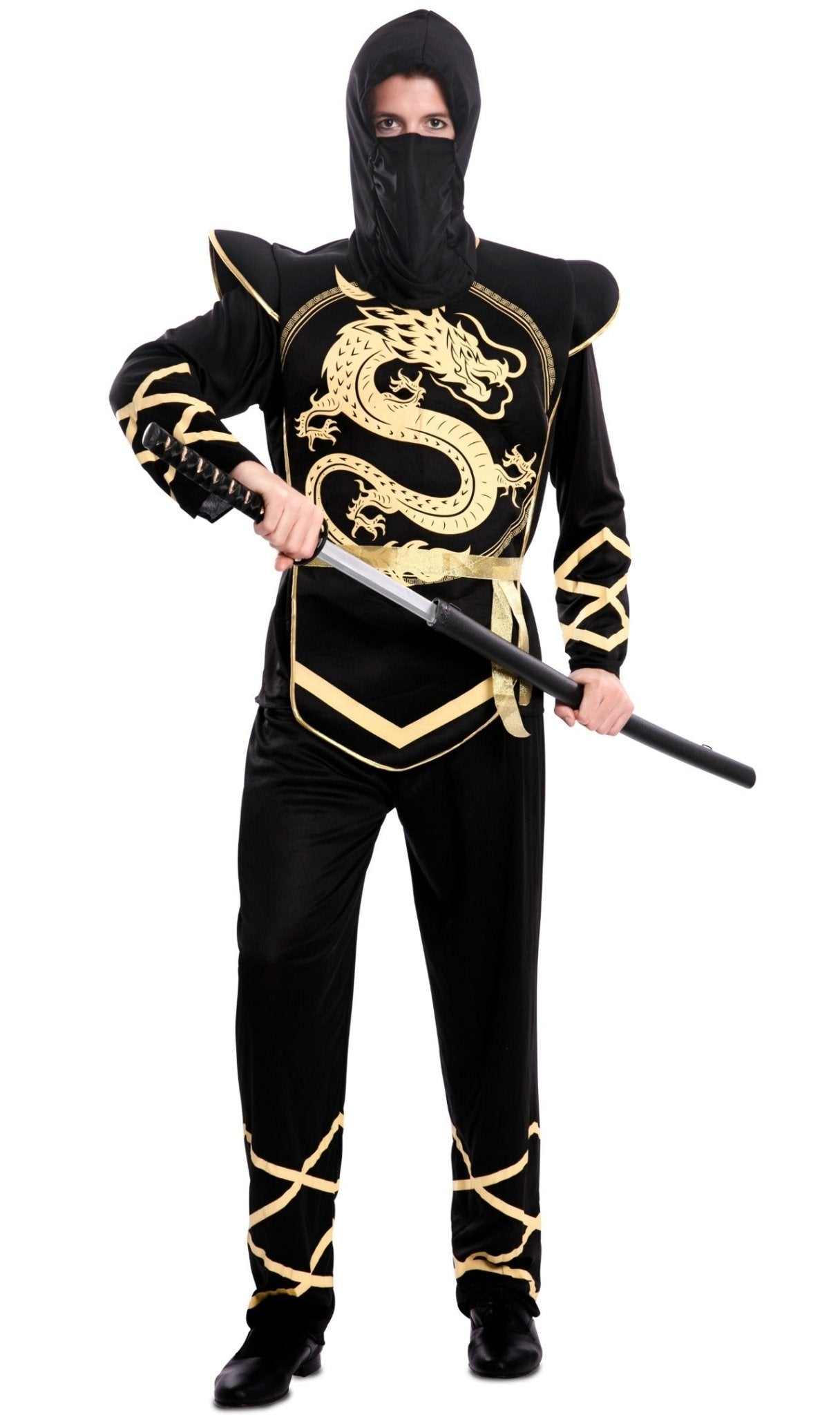 Disfraz de Ninja Dorado para adulto