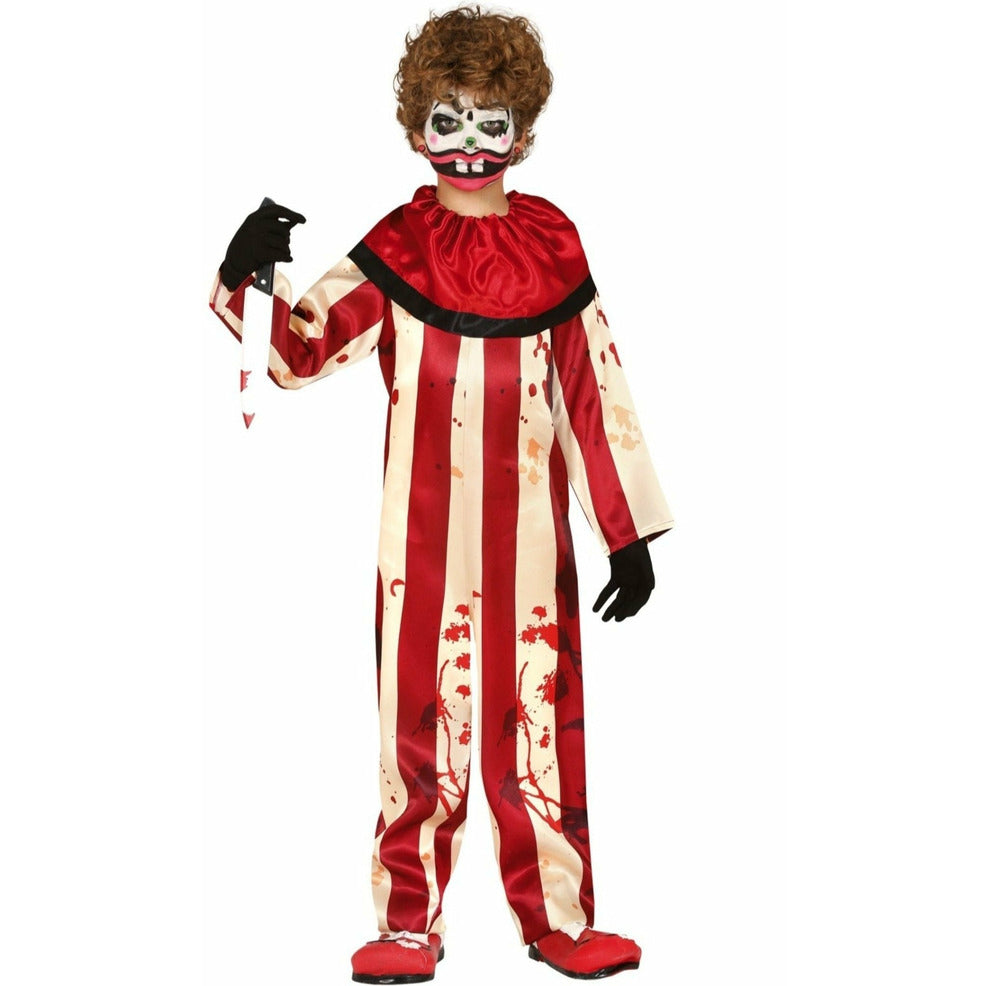 Disfraz de Payaso Sanguinario para niño | Don Disfraz