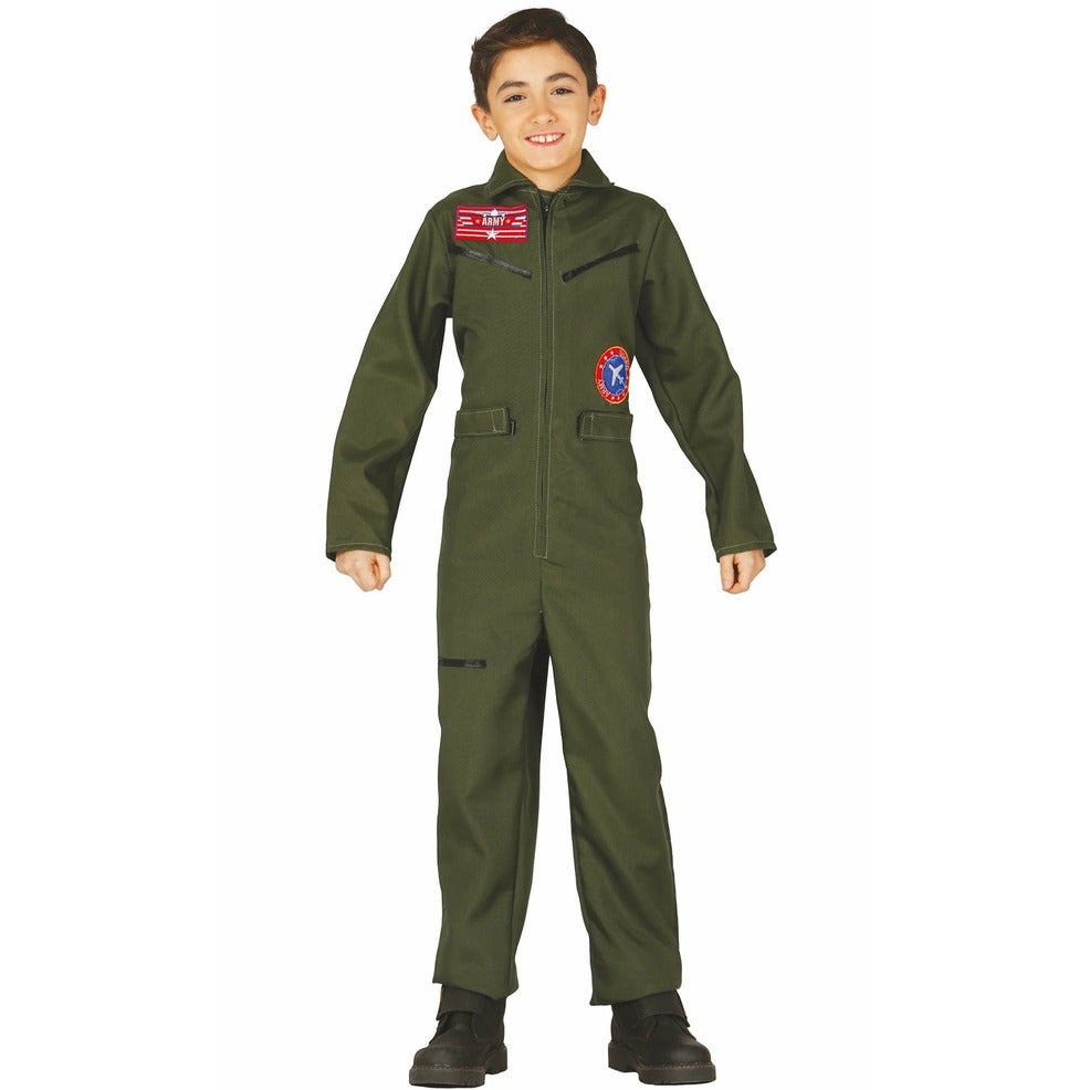Disfraz de Piloto Combate Eco infantil | Don Disfraz
