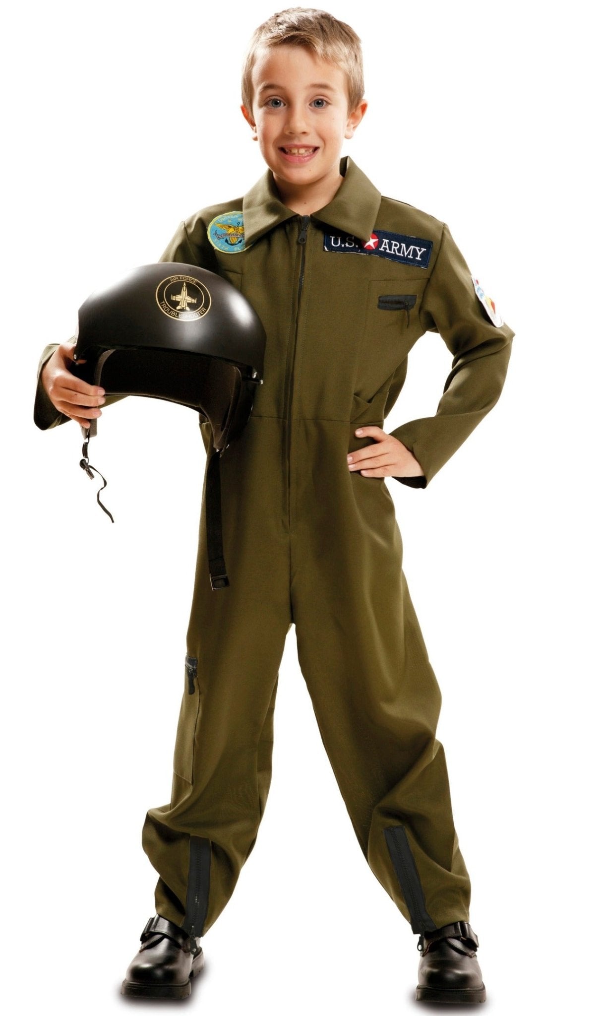 Disfraz de piloto de combate para niños (5-6 años)