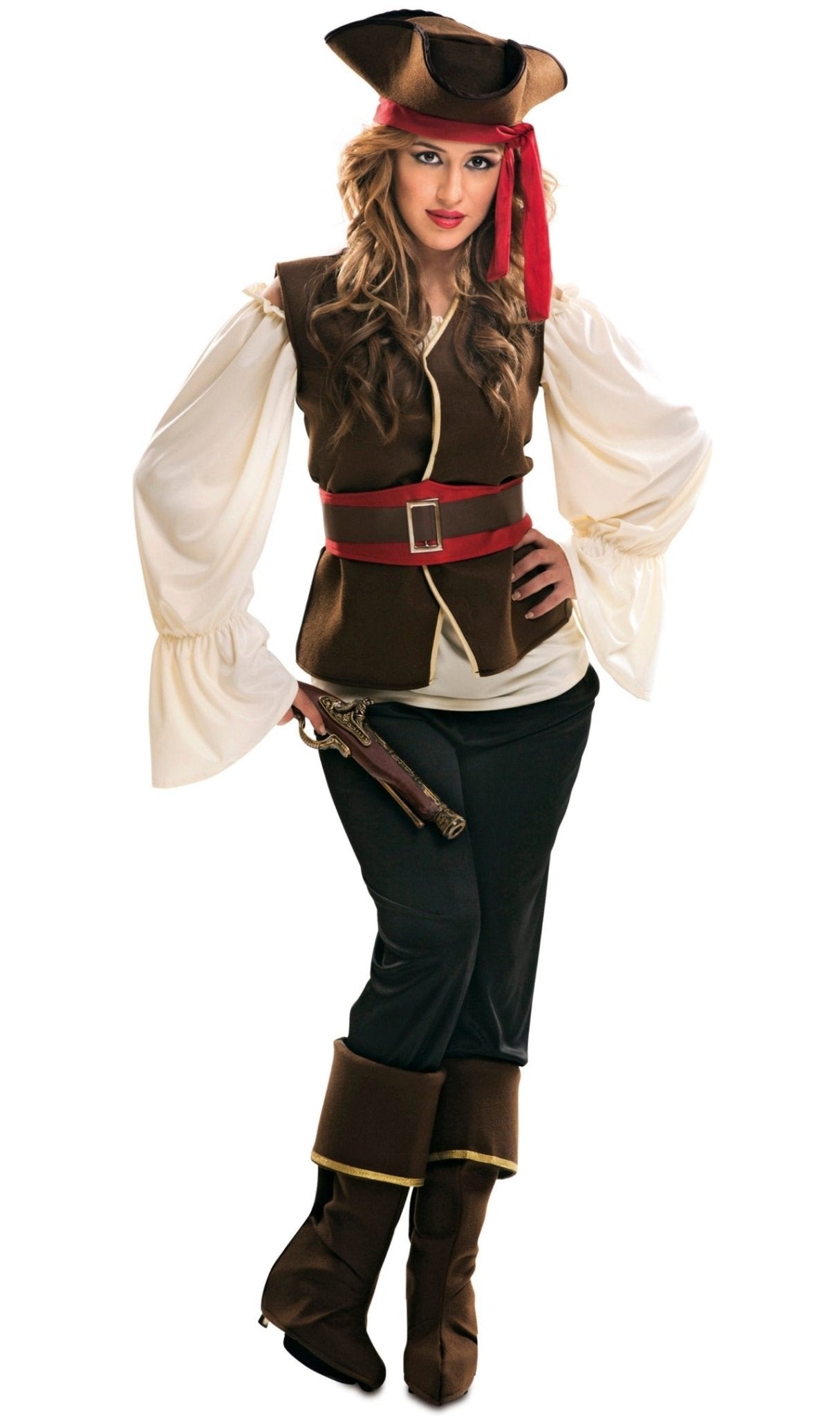 Disfraz Mujer - Disfraz De Pirata Para Mujer Talla Grande Di