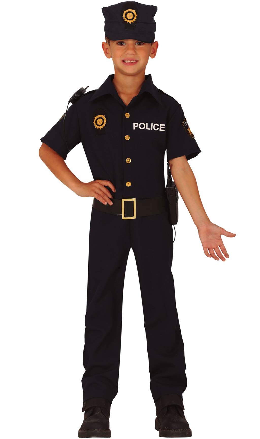 Disfraz Oficial Policía Niños Disfraces Policía Niños - Temu