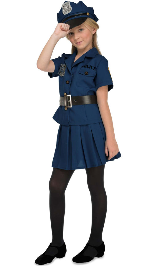 Disfraz de Policía Uniforme para niña I Don Disfraz