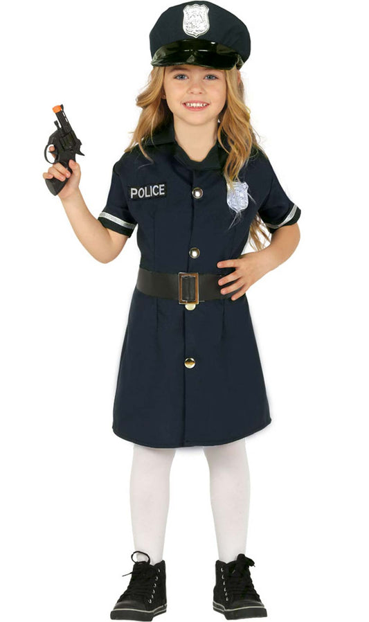 Disfraz de Policía Vestido para niña I Don Disfraz