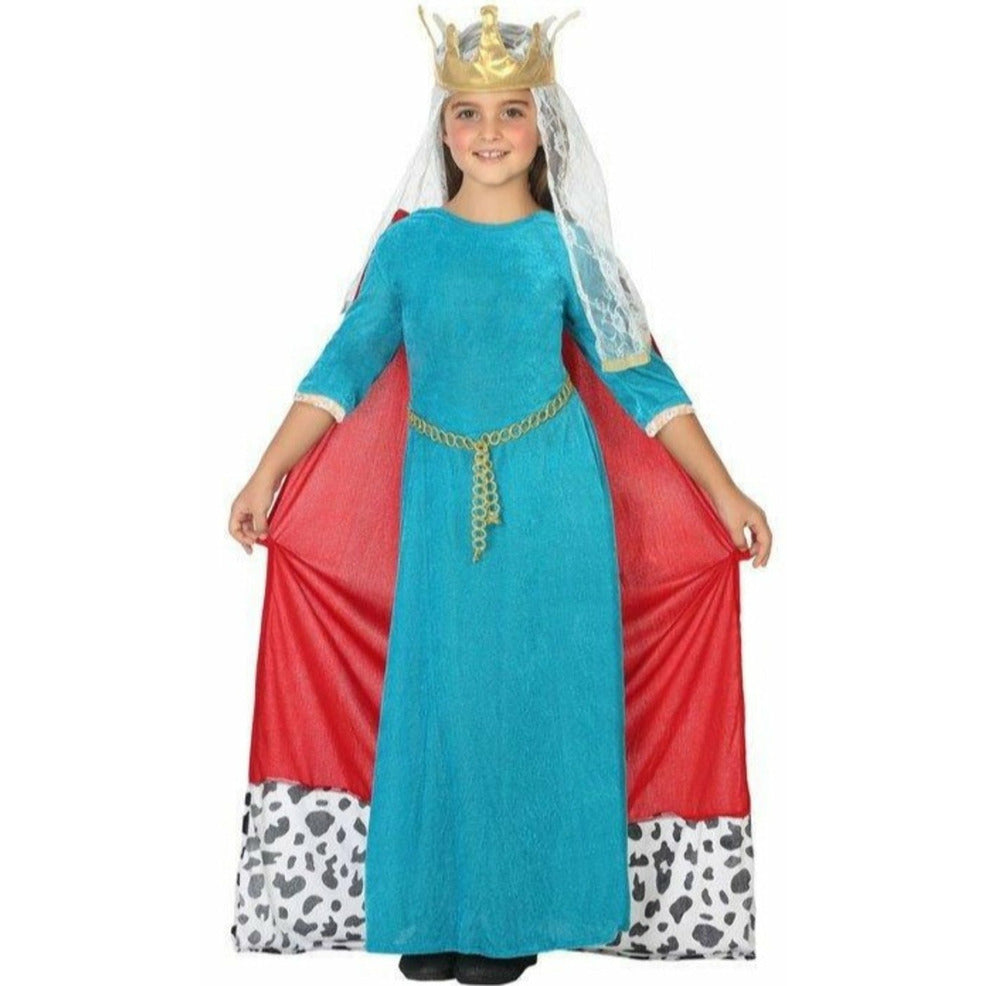 Disfraz de Reina Medieval Capa para niña | Don Disfraz