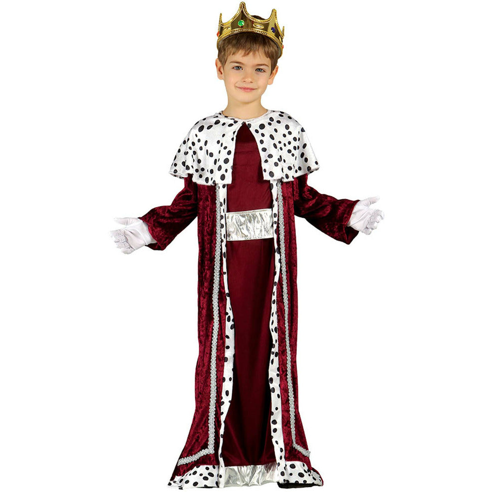 Disfraz de Rey Mago Melchor Granate infantil | Don Disfraz