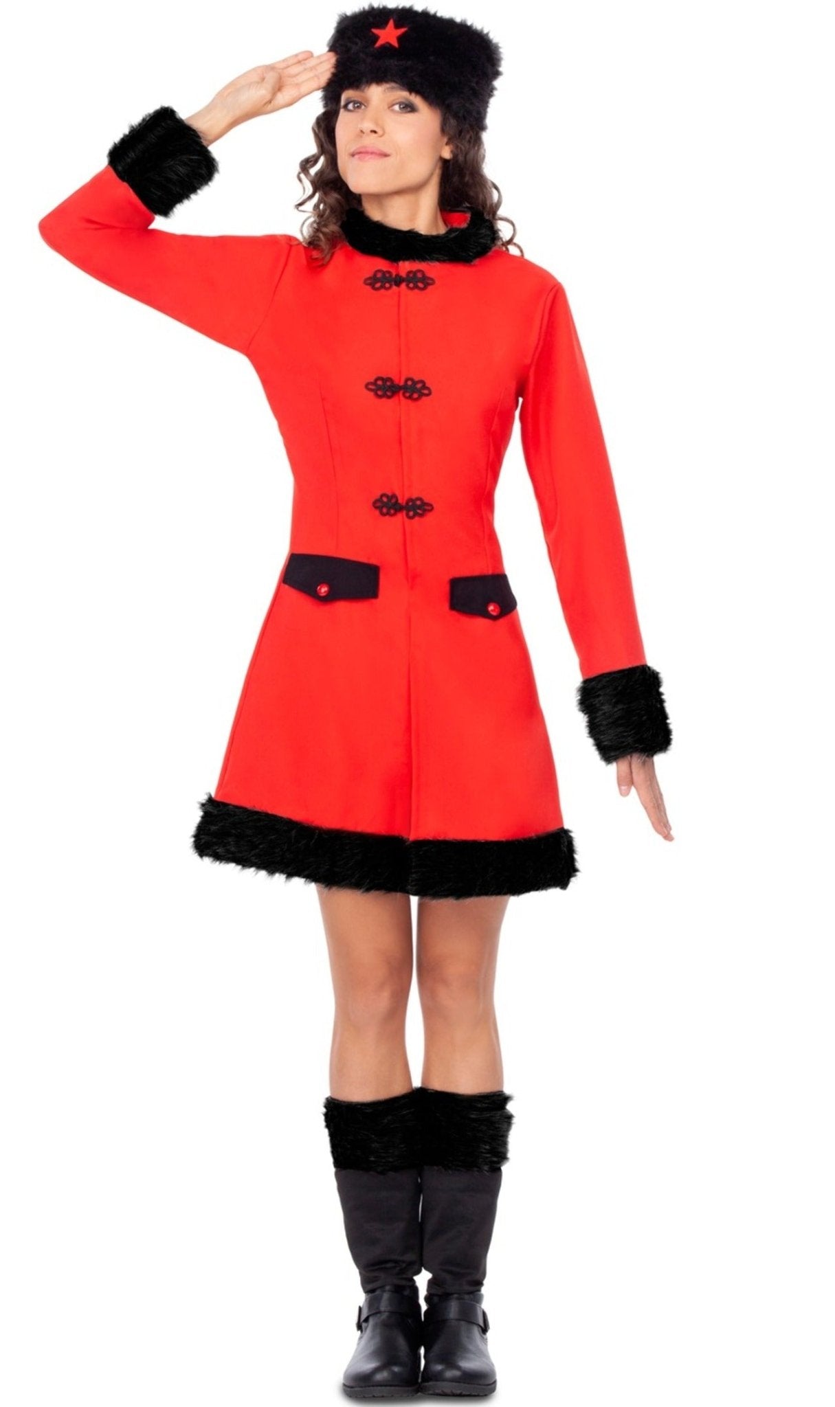 Disfraz de Rusa Rojo para mujer I Don Disfraz