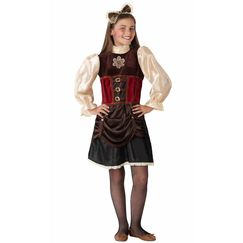 Disfraz de Steampunk Marrón para niña | Don Disfraz