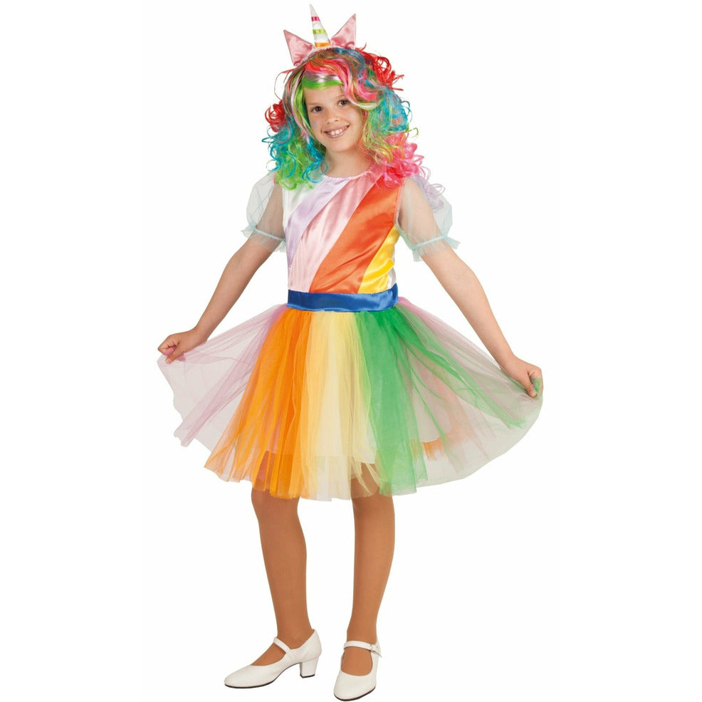 Disfraz de Unicornio Multicolor para niña | Don Disfraz