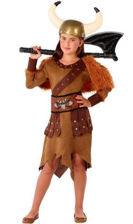 Disfraz de Vikinga Guerrera para niña I Don Disfraz