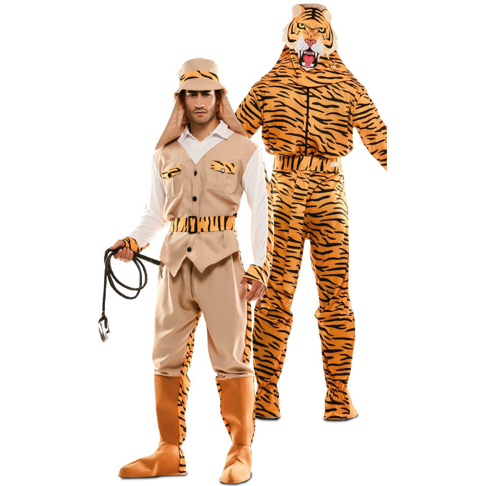Disfraz Doble de Explorador y Tigre para adulto | Don Disfraz