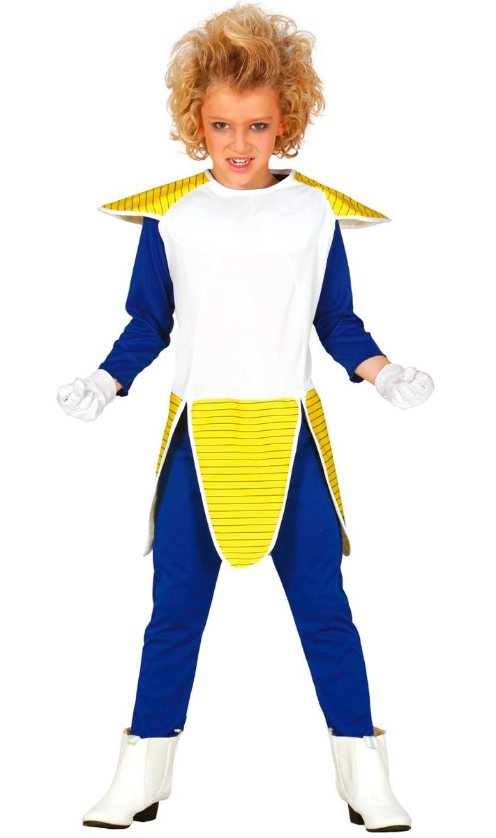 DISFRAZ VEGETA GOKU PELUCA AZUL NIÑOS CAD 23 BY CAROLINE (2 AÑOS) :  : Juguetes y Juegos