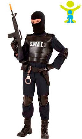 Disfraz de Agente Swat infantil I Don Disfraz