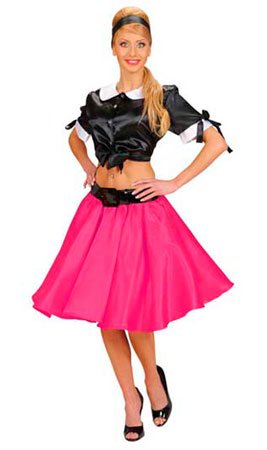 Falda Rock Satén para mujer