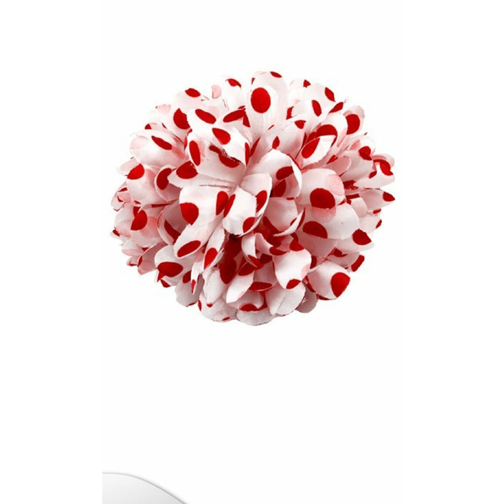 Flor de Sevillana Blanca con Lunares | Don Disfraz
