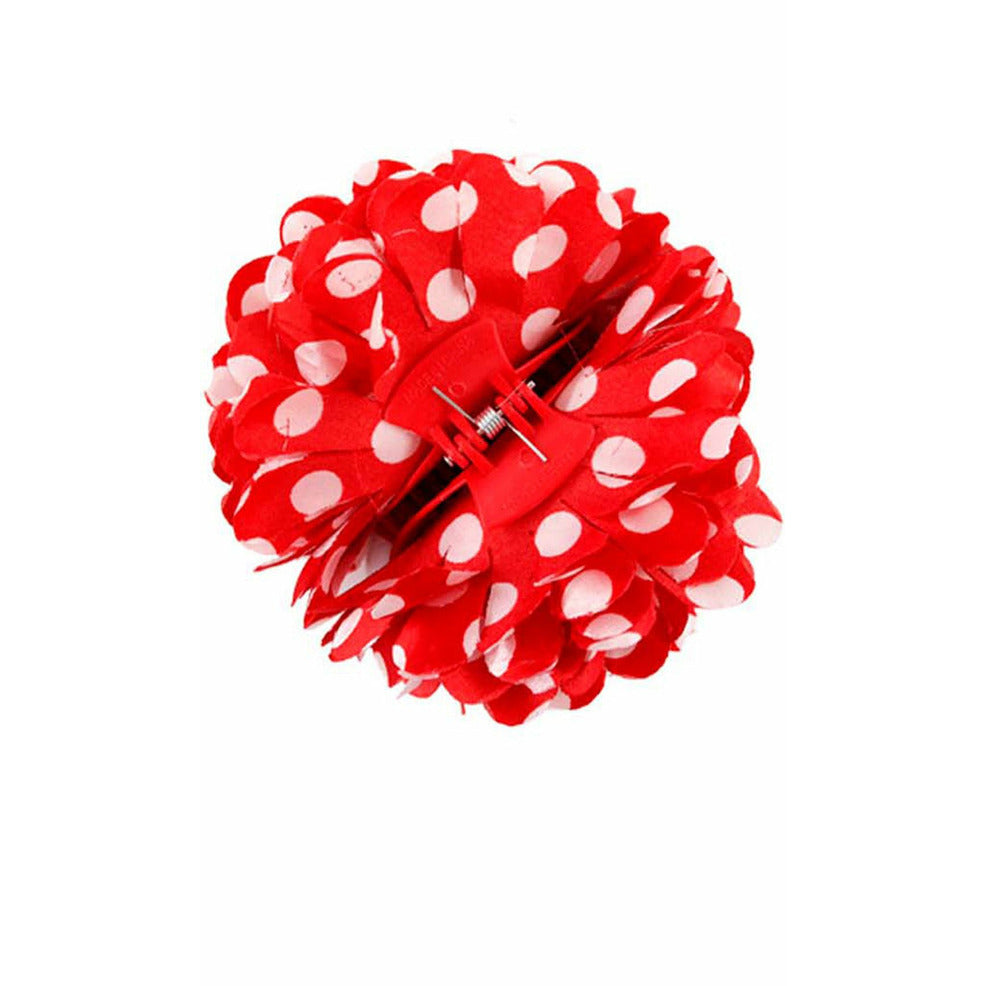 Flor de Sevillana Roja con Lunares | Don Disfraz