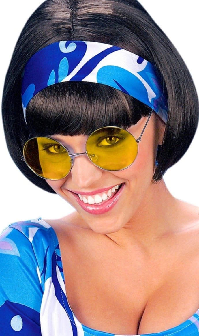 Gafas Redondas Amarillas Grandes