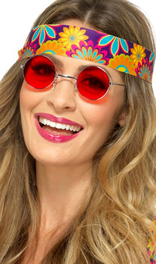 Gafas Redondas Rojas