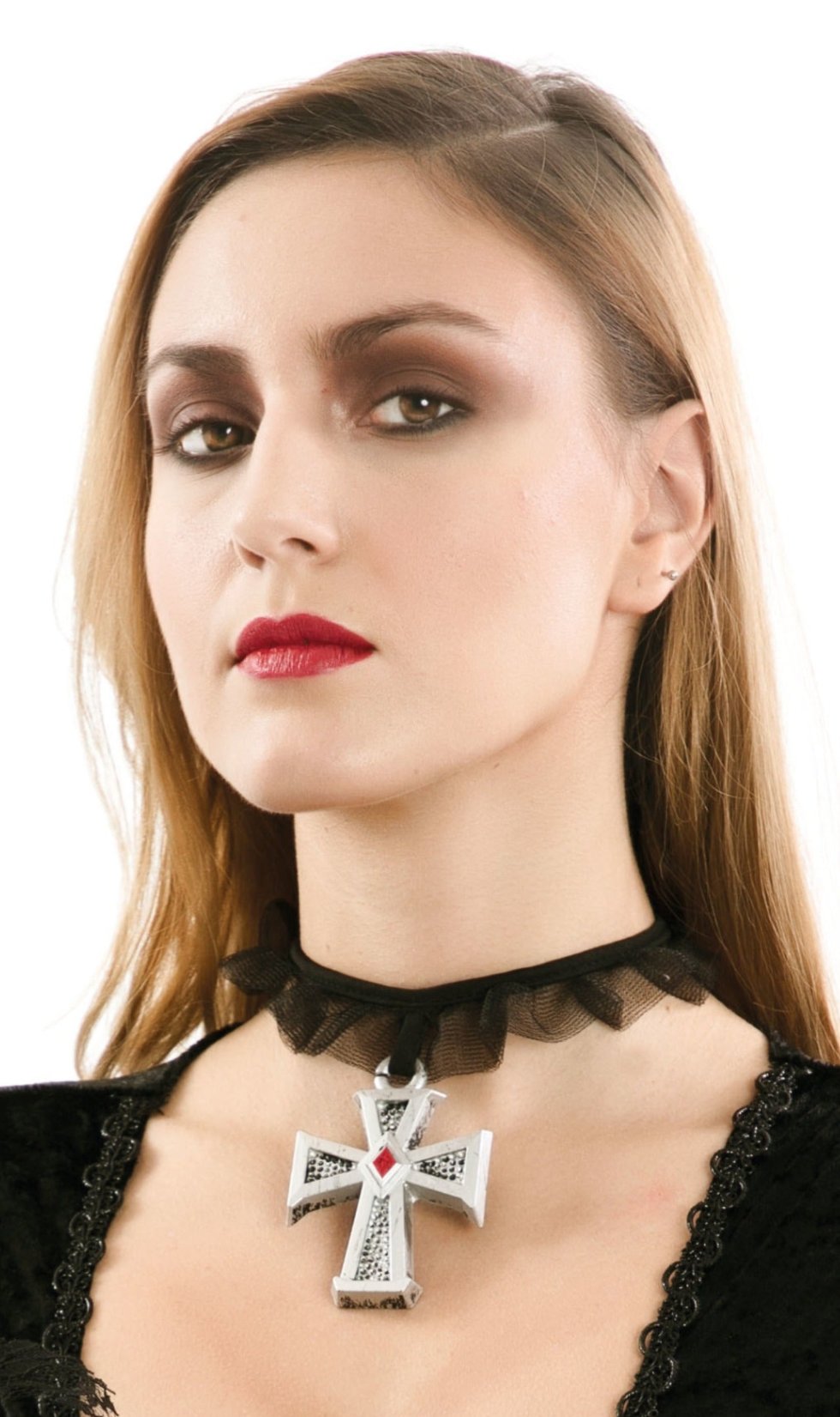 Gargantilla Gótica Cruz
