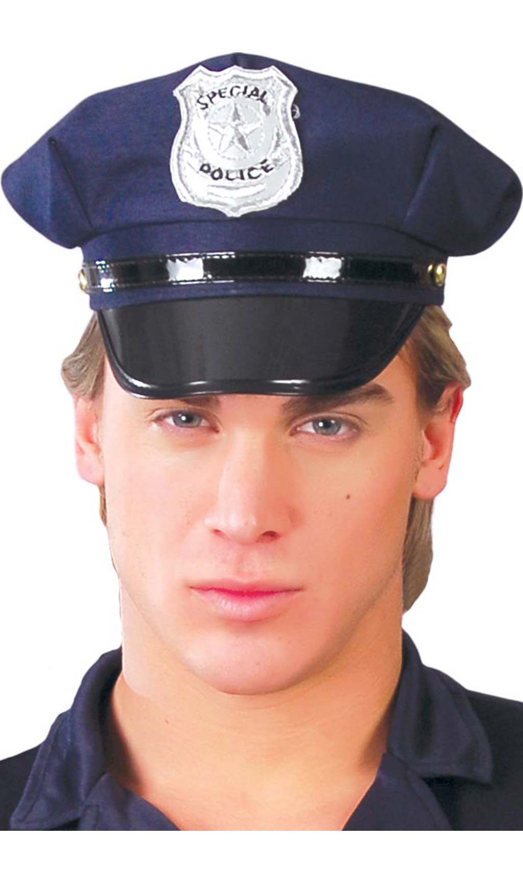 Gorra de Policía Azul para adulto