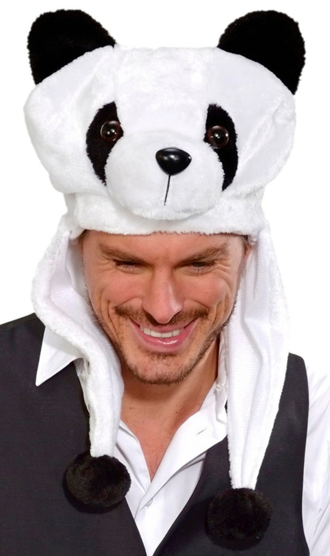 Gorro de Oso Panda Bicolor
