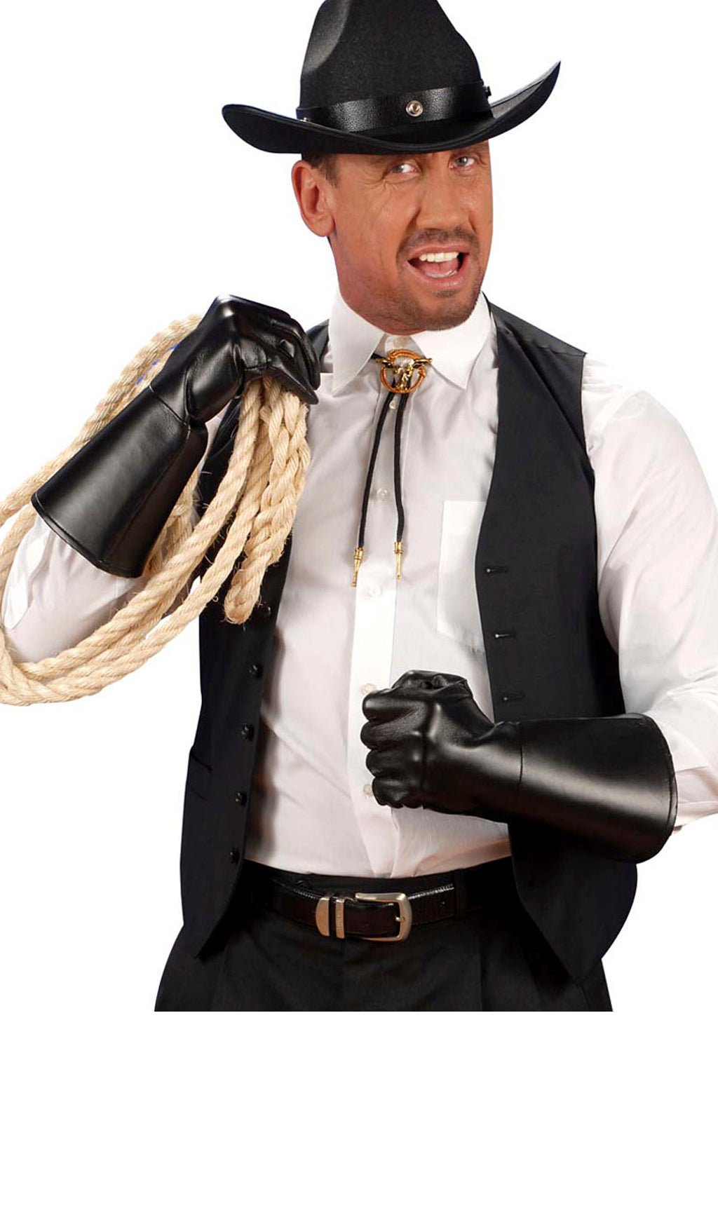 Guantes Negros Similpiel