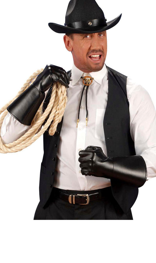 Guantes Negros Similpiel