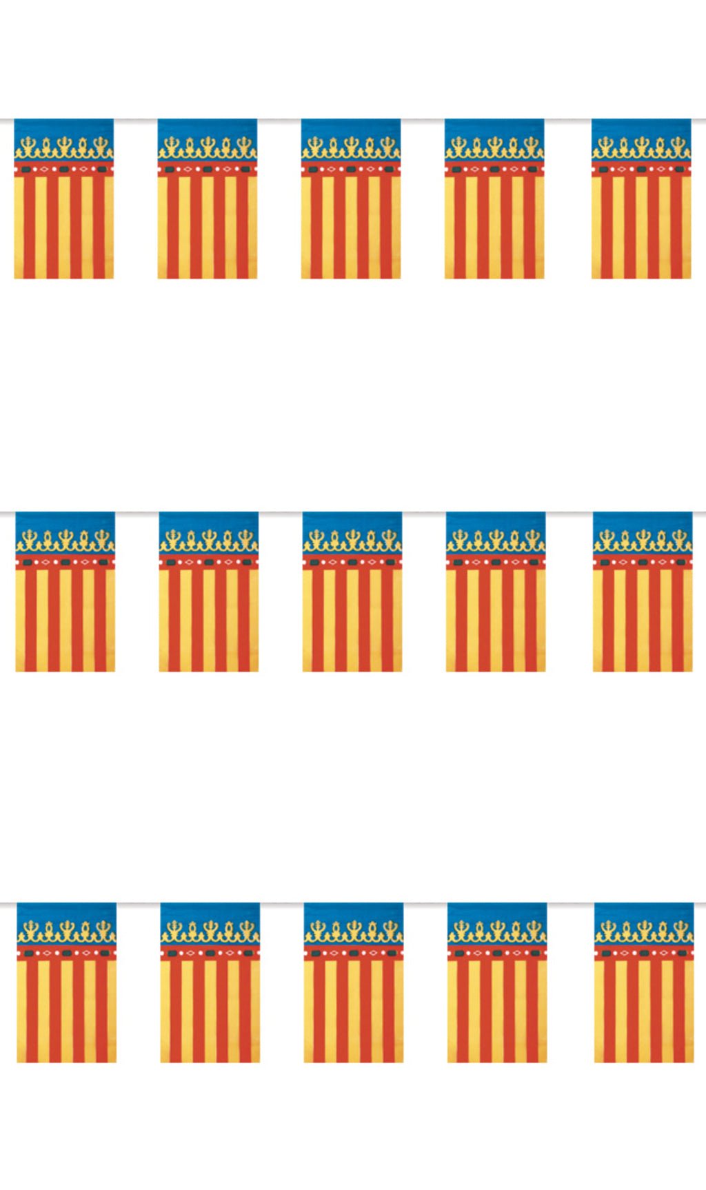 Guirnalda de Banderines de Comunidad Valenciana